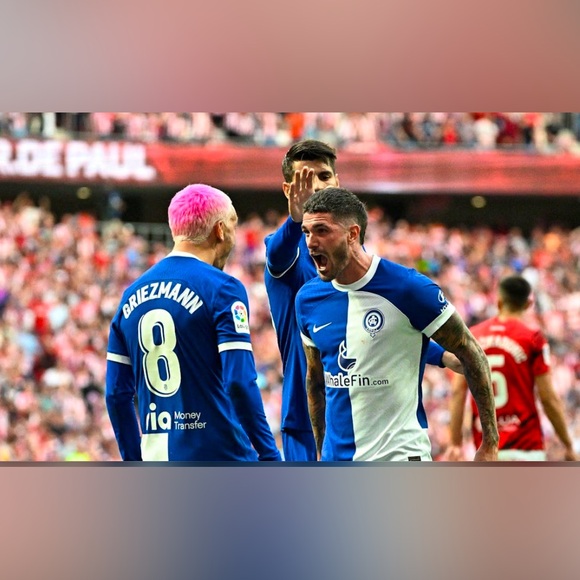 Nike Authentic Atletico Madrid 2024 DX2679-418 120th Anniversary Jersey Men’s M - Picture 2 of 7